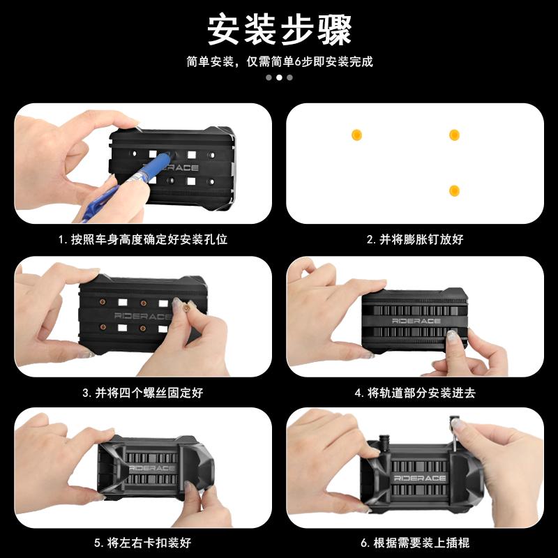 RIDERACE Bicycle Parking Rack Buckle Adjustable MTB Bike Wall Holder Hanger For Road Cycling Display Stand Tire Clamp Indoor