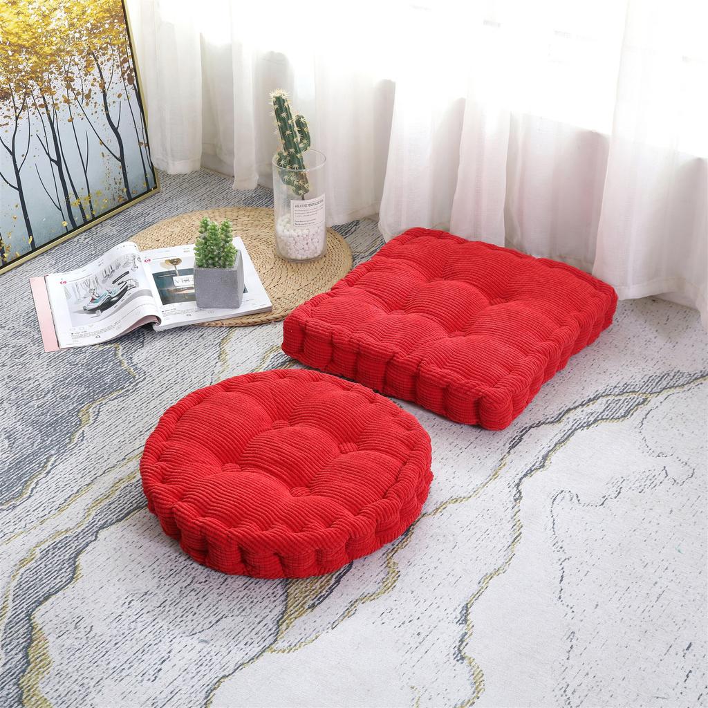 Premium Thicken Square Round Corncob Tatami Seat Office Chair Cushion Sofa for Home Floor Decor Textile Knee Pillow Office Indoor Mat