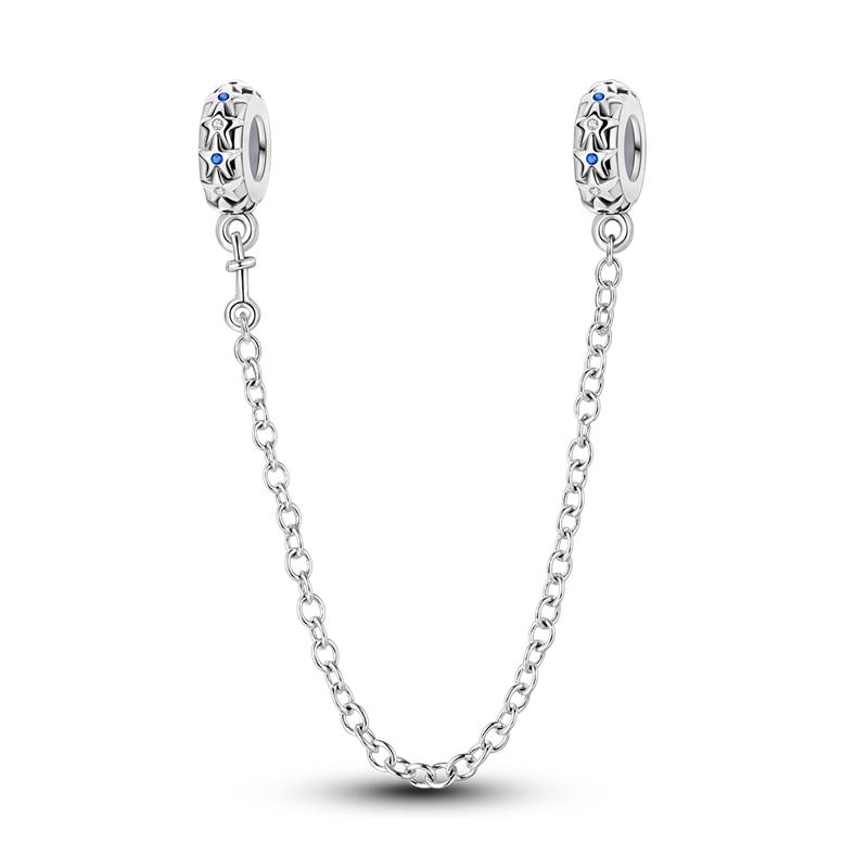 Mystery Star Series Original 925  Silver Charms Fit Bracelet Pendants Dangle Diy Jewelry Gift For Women