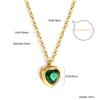 Dainty Shell Jewelry Gold Plated Necklace Women Custom Engraving Pendant Necklace Fashion 316L Stainless Steel Heart Necklaces
