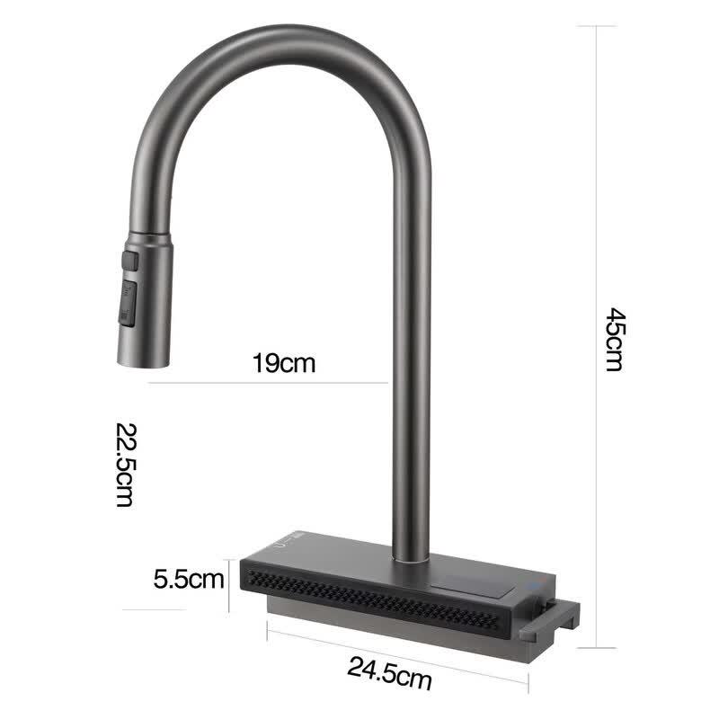 TLXT Kitchen Pull-Out Waterfall Faucet