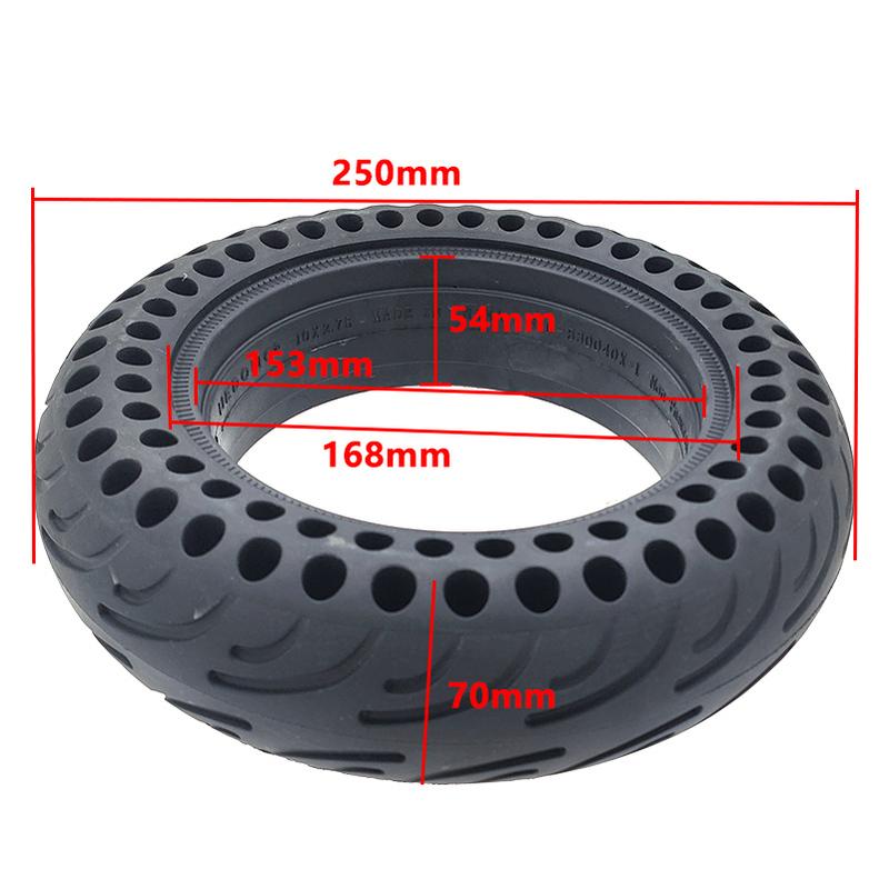 10 Zoll 10x2.75-6.5 Vollgummi-Reifen 85/65-6.5 für Kugoo G-Booster G2 Pro Speedway 5 Dualtron 3 Elektroroller Nicht-Luftreifen