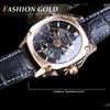 Winner New Top Men's Watch Skeleton Mechanical Watch Automatic Mechanical Watch Men's Belt Watch