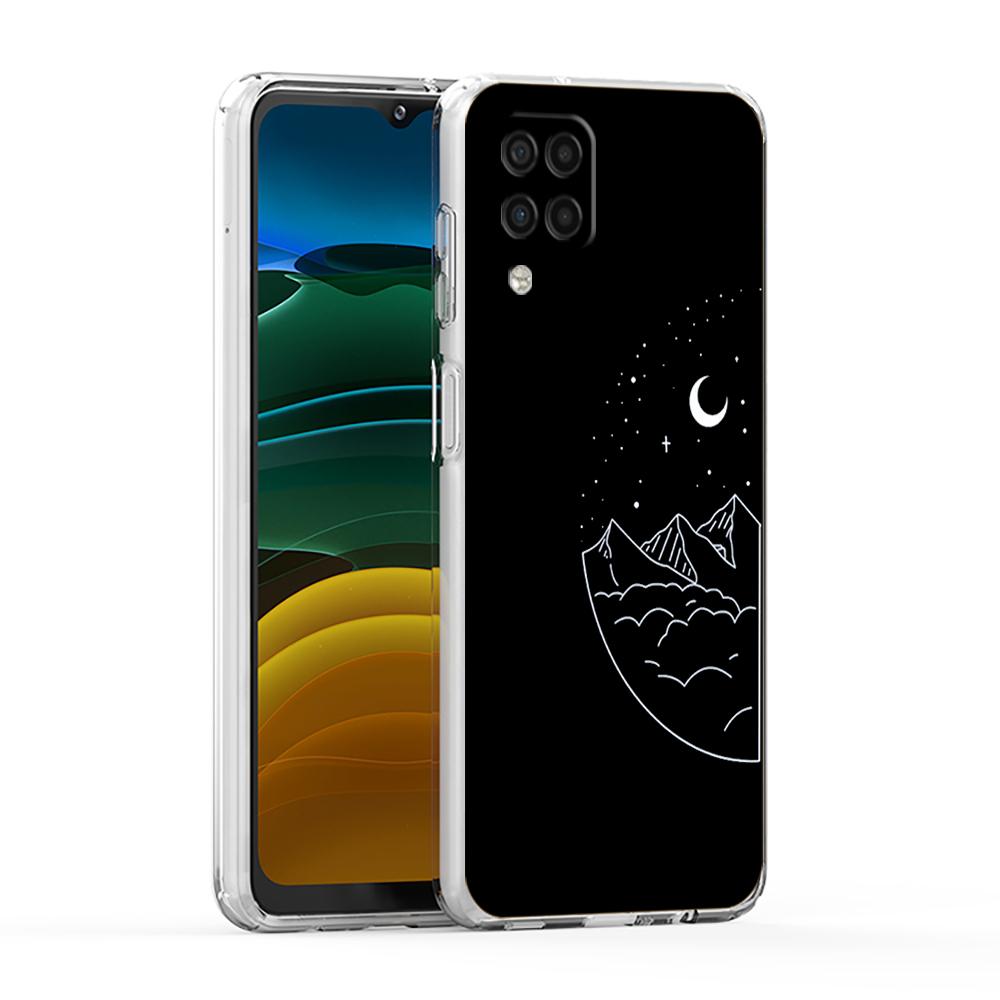 Couple Cartoon Aesth Sun Moon Phone Case For Samsung A13 A33 A35 A55 A73 A53 A23 A51 A71 A21S A31 A41 A05s A03S A15 A25 5G Cover