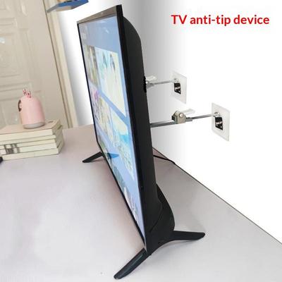 1/2Pcs Anti Tip Device Safety Bracket Adjustable Wall Anchor Desktop Stand Stabilizer Childproof Furniture Tip Over