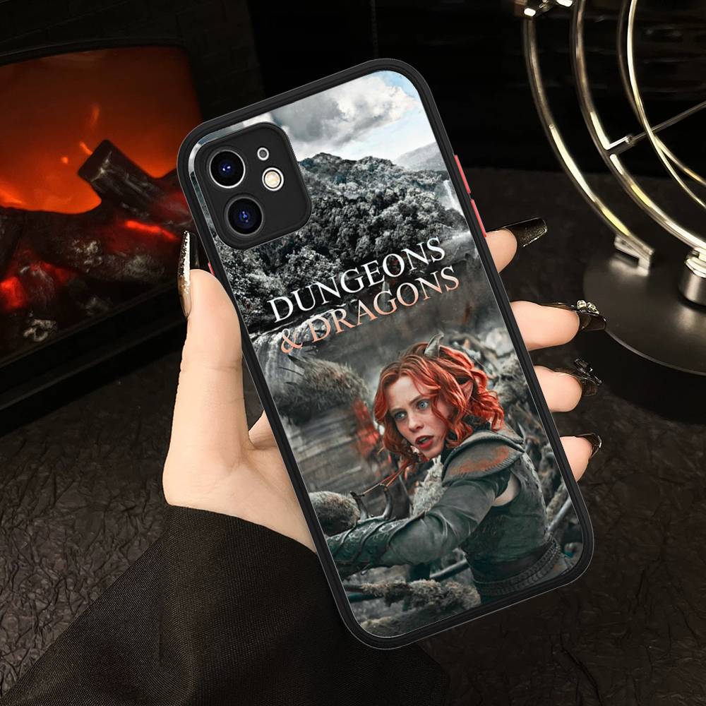 Fantasy Movie D-Dungeons D-Dragons Phone Case For IPhone 16 15 14 Plus 15 13 12 11 Pro Max X XS MAX Matte Cover