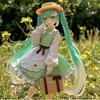 Hatsune Miku Desktop Cute Action Figure 20cm Neko Ears T-Shirt Ver. Anime Figurine Kawaii Girl Model Toy - Adorable Decor wi di