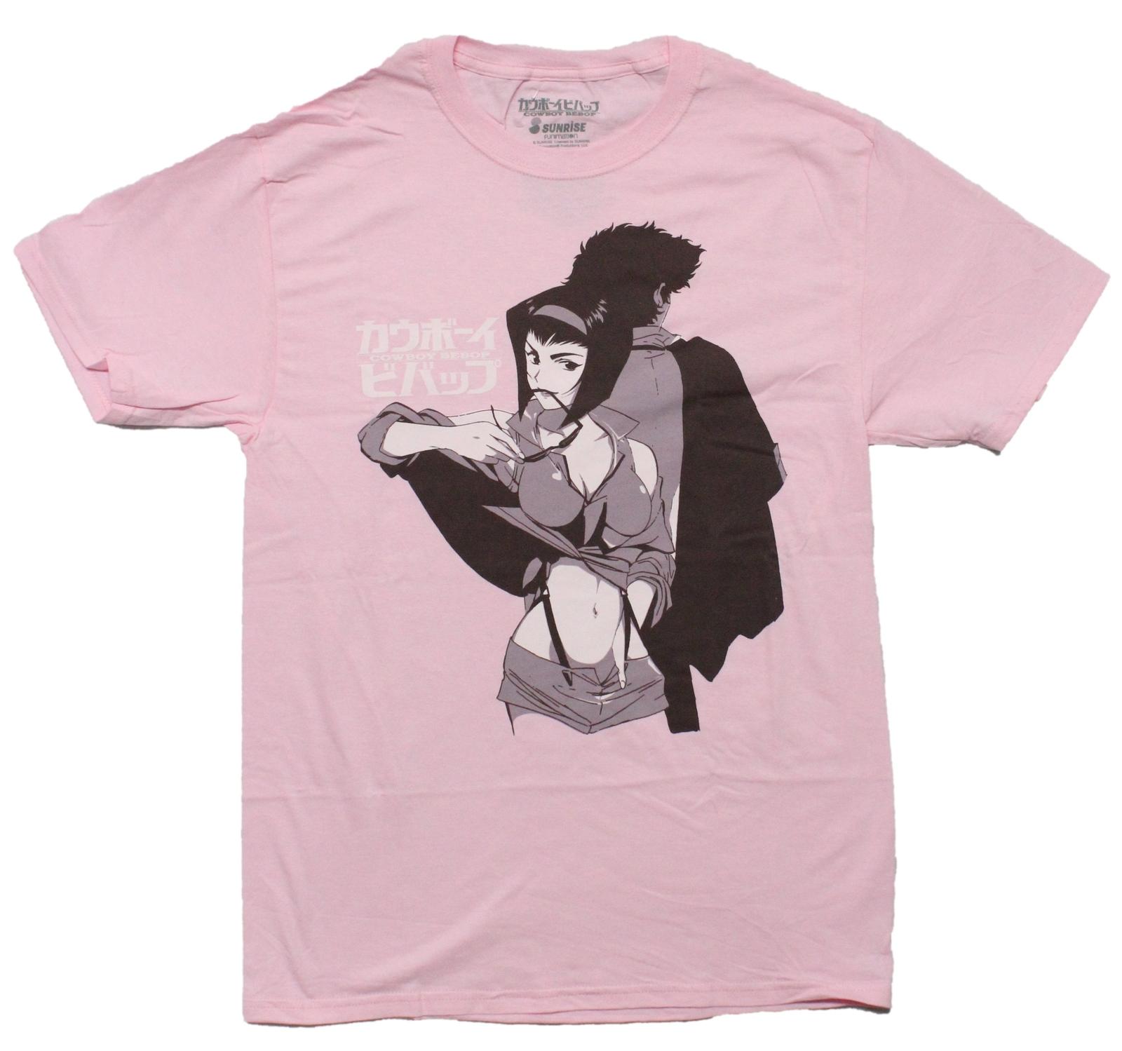 Cowboy Bebop New Adult T-Shirt - Faye Valentine Biting Sunglasses Image S