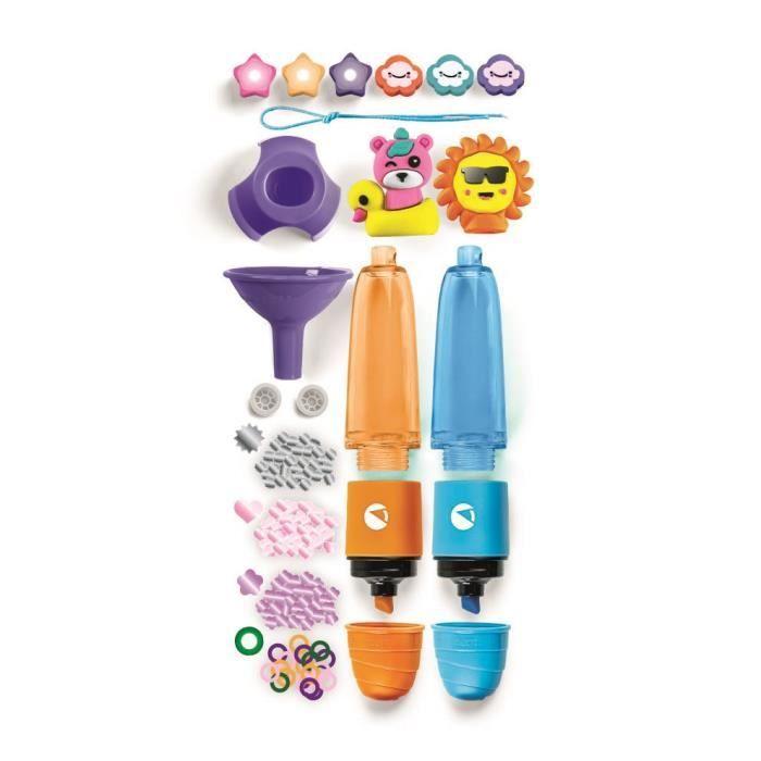 CLEMENTONI - Crée tes fluos - Mini atelier des Fluos - Crazy Summer - 2 Fluos