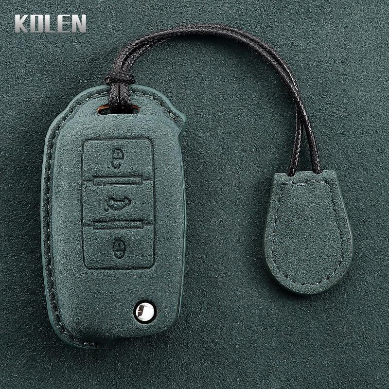 

Leather Car Key Case Cover Shell For Volkswagen Vw Polo Golf Passat Tiguan Beetle Caddy T5 Up Eos Skoda Octavia Seat Leon Altea