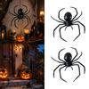 Plastic Halloween Spiders Set, 8 Hanging Figures for Ceiling Styling, Entry Corners, Classroom Themes, Photo Zones and Room Displays