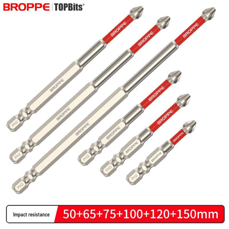 

Ударопрочный магнитный набор бит Phillips, S2 с высоким крутящим моментом для электродрели и противоскользящим удлиненным наконечником.