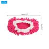 Uxcell Mop Floor Cleaning Shoe Chenille Foot for House Pack of 8 Slippers, Washable, Microfiber, Covers, Duster, Socks, Tools, Cleaning, Fuchsia,