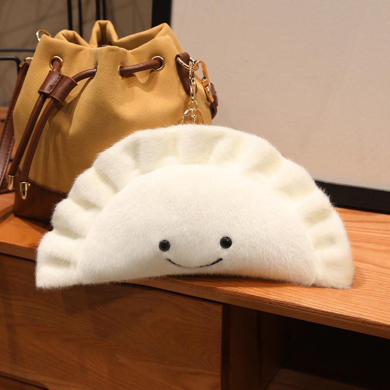 Cute Polish Dumplings Plush Toy Delicious Food Pillow Bedhead Sofa Bedroom Pillow Cushion Dormitory Bed Backrest Gift For Friend