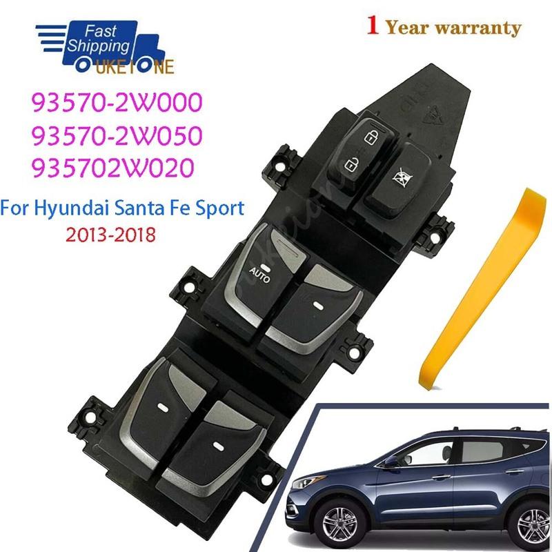 

93570-2W050 93570-2W000 935702W020 LHD For Hyundai Santa Fe Sport 2013-2018 Master Driver Side Window Door Power Switch Button