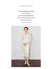 Frühlingsneues Stickerei-Jacquard-Trompetenärmelkleid - Chinesischer Stil mit französischer Eleganz