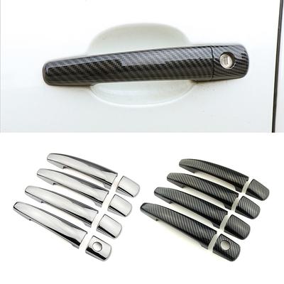 For Peugeot Partner 2008-2017 Expert Tepee Carbon Fiber Color Modify Refit Chrome Door Handle Cover Trim Protection