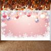Pink Christmas Backdrop Sparkling Design Winter Background Xmas Decoration Banner Winter Decor Xmas Display For Winter Family