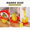 Edelstahl Mango Schneider Obstwerkzeug Mango Kerngehäuseentferner Messer Obstschneider Leicht zu schälen und zu entkernen Haushalts Küchenhelfer