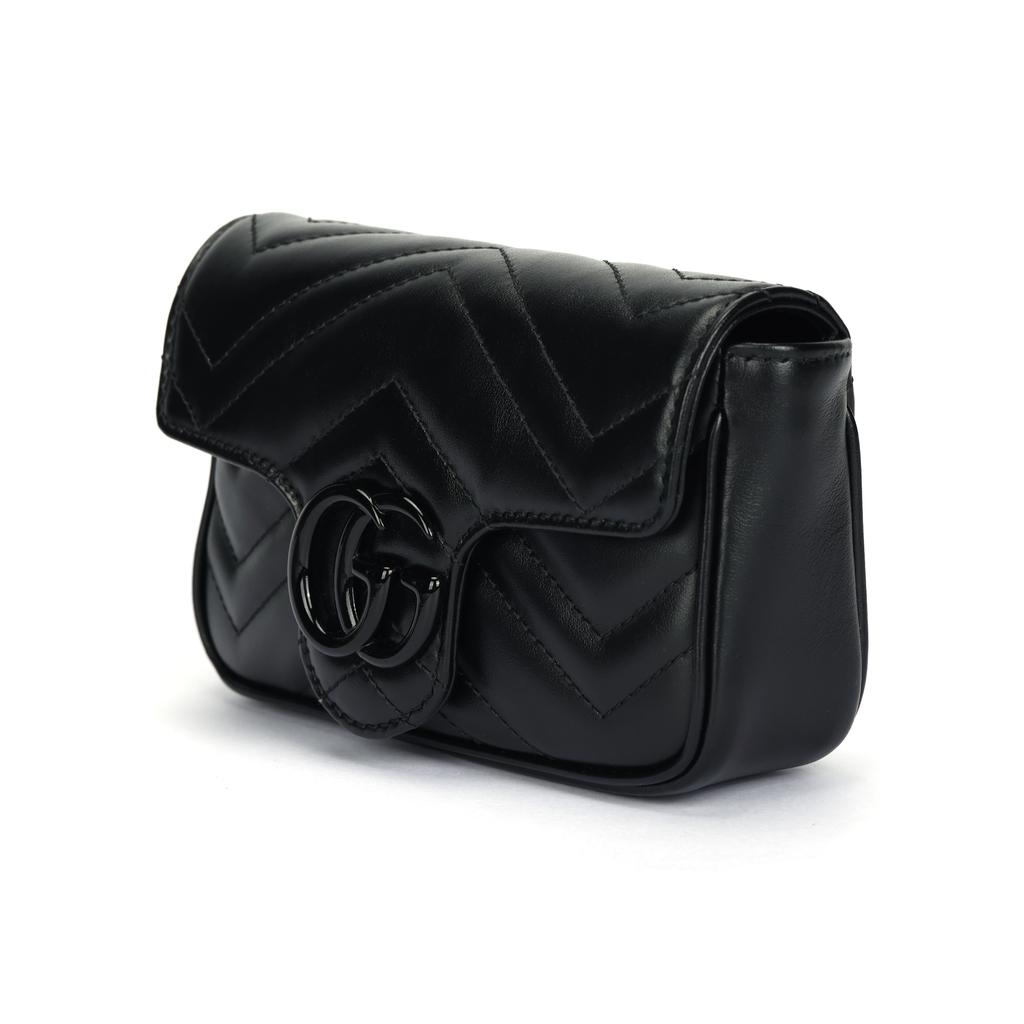 Gucci GG Marmont Matelasse Super Mini Bag Black Women Shoulder_bags 476433-AABZK-1000