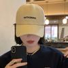 Embroidered Letter Gathering  Baseball Cap Adjustable Unisex Hat For Adults