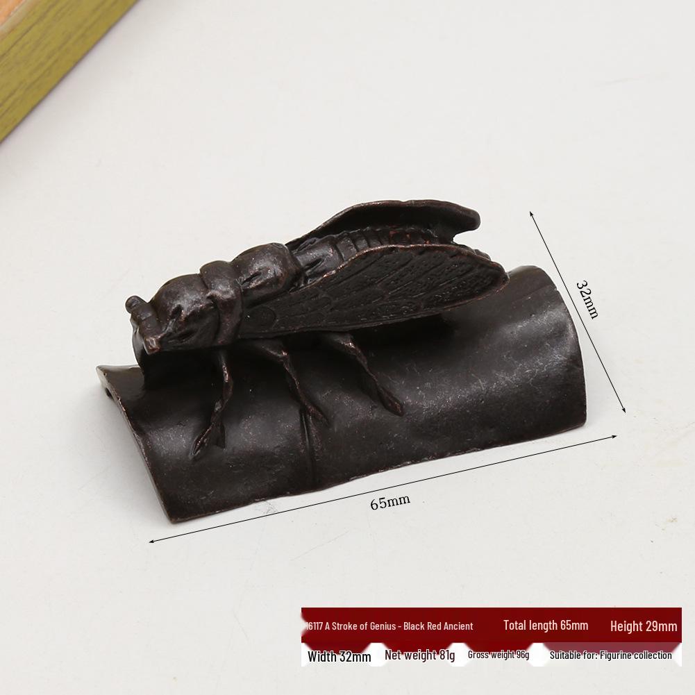 Antike Bronze Vier Göttliche Bestien Ornamente: Blauer Drache, Weißer Tiger, Roter Phönix und Schwarze Schildkröte - Feng Shui Dekoration für Wohlstand
