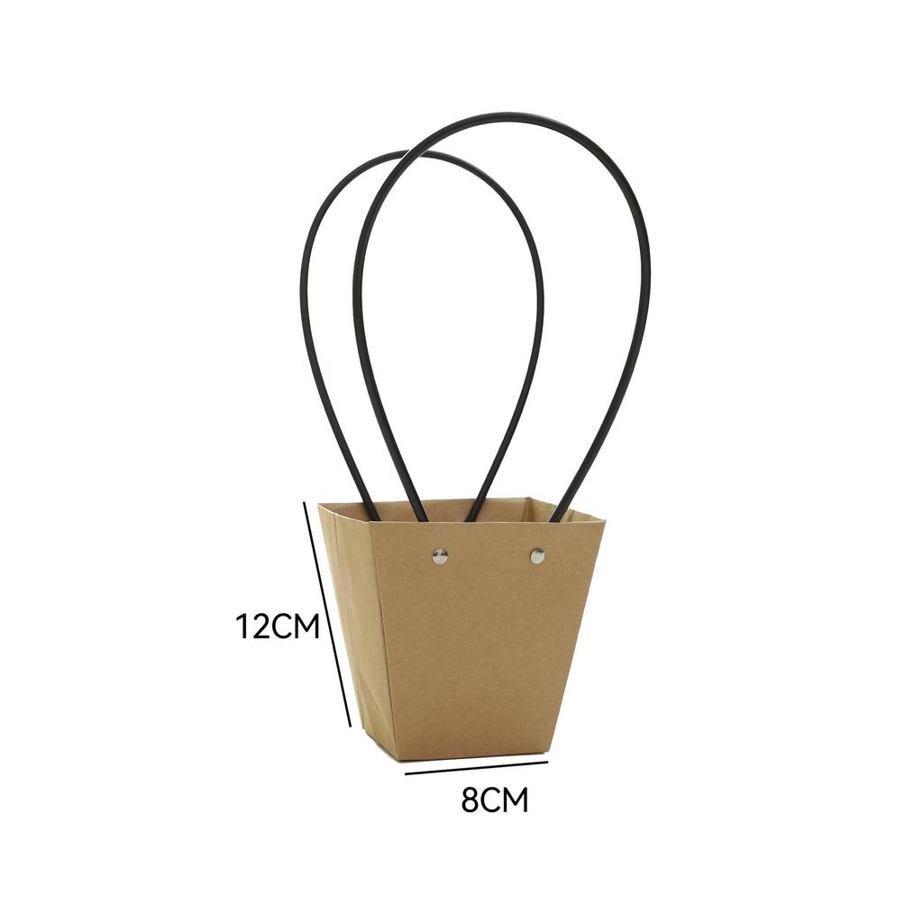 Macaron Flower Arrangement Tote - DIY Waterproof Paper Bag for Bouquets and Gift Packaging