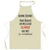 Kitchen Apron - Plasterer It Doesn't Exist - Breton Print - Resistant Cotton - Printed In France