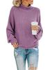 2026 Women's High Neck Loose Pullover Sweater - Autumn/Winter Plus Size European & American Style