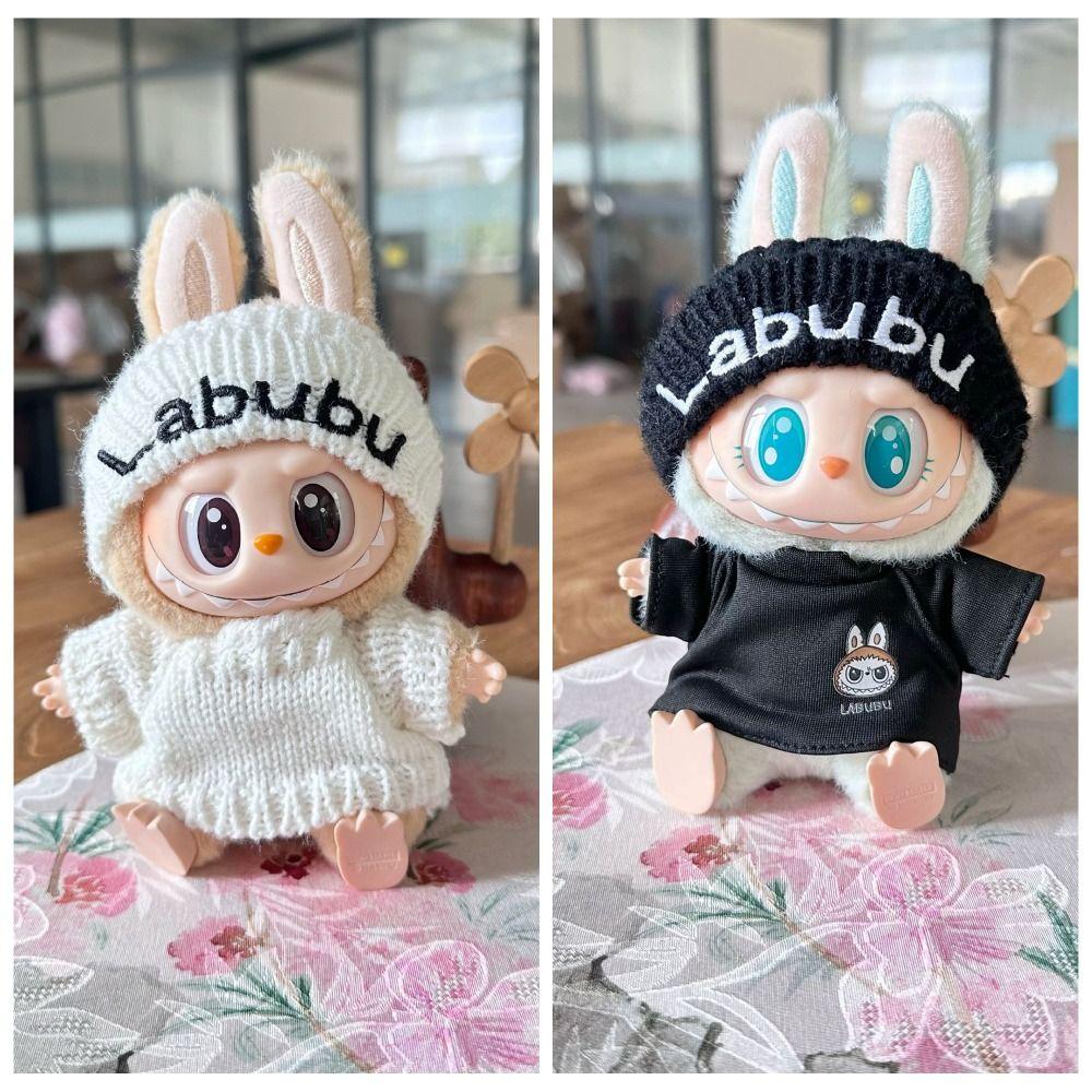 Pullover Sitzparty Labubu Puppenkleidung Hoodie Mini Baumwollpuppenkleidung Baby Anhänger