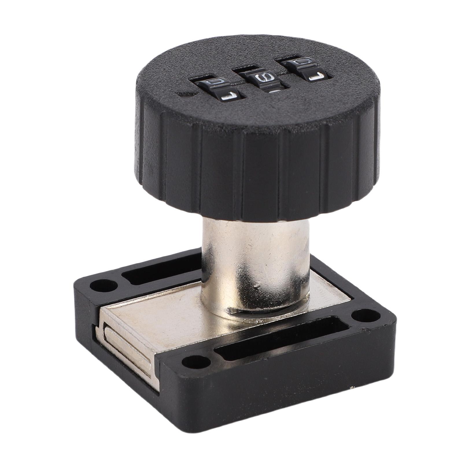 Koogeelife Black Combination Cabinet Cam Lock 3 Digits Password Coded Drawer Lock For Cabinet Wardrobe Filing Drawer Desk