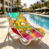 Garfield Print Beach Towel Design, Soft, Lightweight. for Home Bathroom, Spa, Pool, Yoga, Surfing, Camping, Gift for Family, Friend