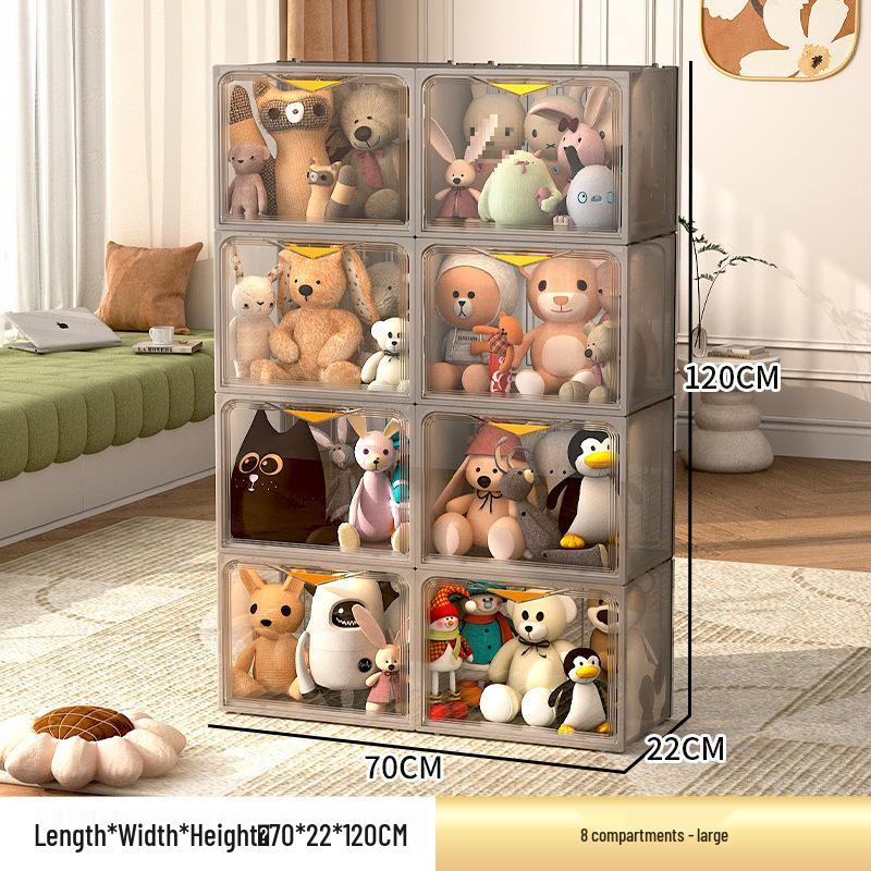 Transparenter Plüschtier-Aufbewahrungskorb und Ausstellungsbox