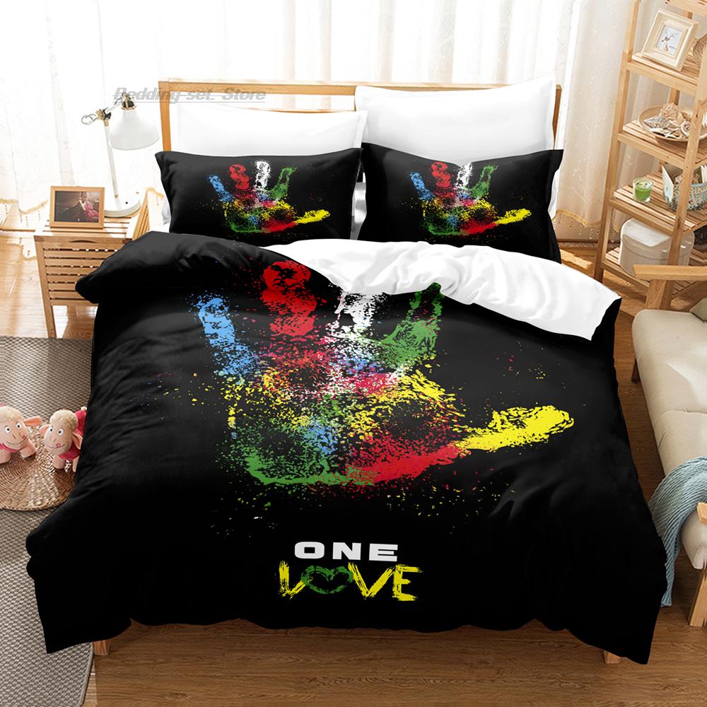 BoB Marley Bedding Set Single Twin Full Queen King Size Bed Set Aldult Kid Bedroom Duvetcover Sets 3D Print BoB Marley Popular