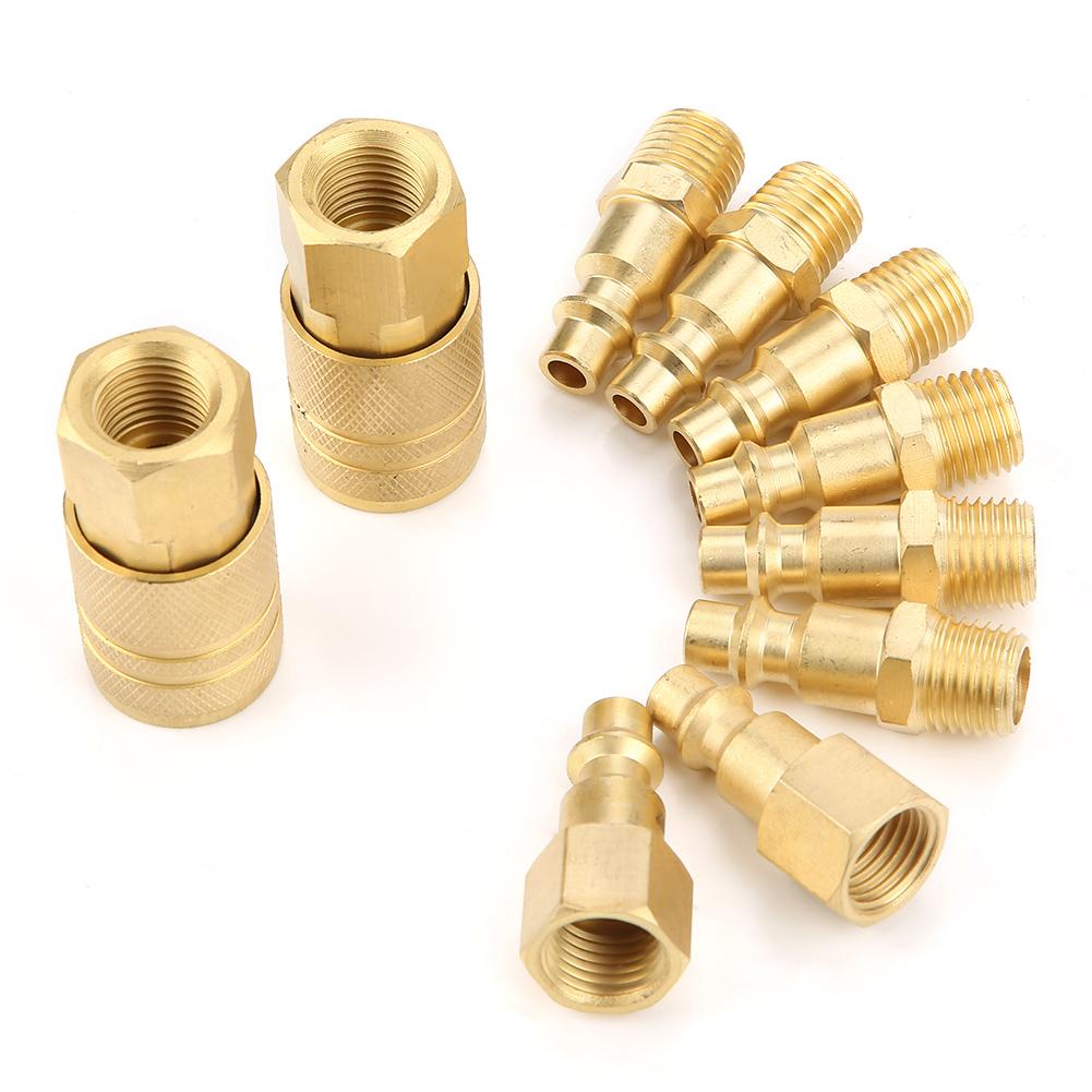 10pcs 1 4  NPT Accessory Line Hose for Air Compressor Quick Hitch Connector Tool
