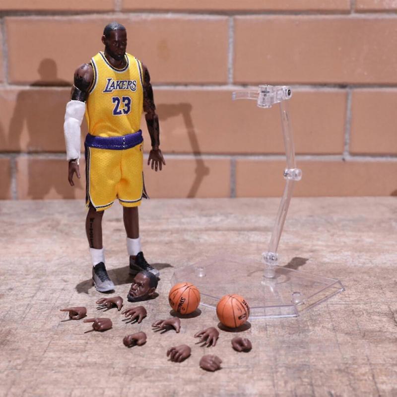Nba Lakers No.23 Lebron James Action Figure Toy Statue for Collect Gift