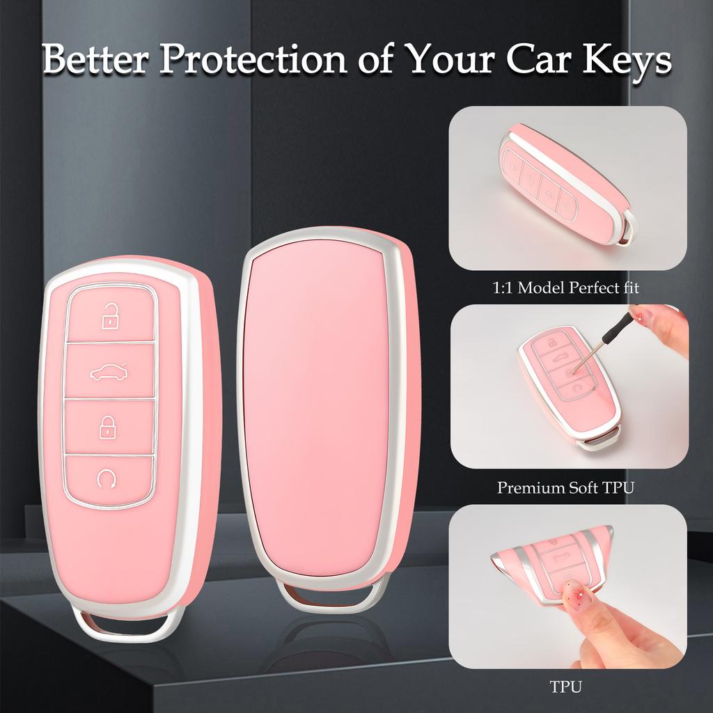 Car Key Cover Case Shell Protector Bag Keychain Keyring  For Chery Omoda C5 5 fx 7 Tiggo 8 PLUS 8 Pro 7 Pro 5 PLUCar Accessories