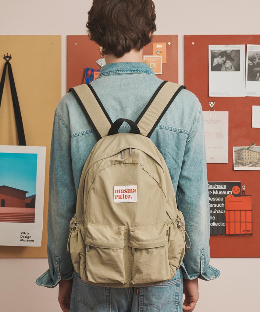 Masmarulez Two Pocket Daily Backpack_6 Colors