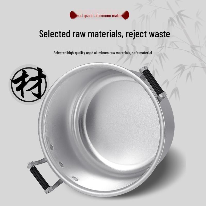 Xiangwei Classic Aluminum Steamer & Soup Pot for Gas Stoves, Thickened for Boiling and Cooking
