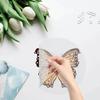 GORGECRAFT 6.3x6.3 4 Styles Spring Butterfly Vinyl Window Clings Non Adhesive Reble Window Decals Stairway Sliding Glass Door Stickers Film to