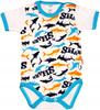 Bodysuit SHORT Sleeve 100% Cotton SHARKS Size 56 KLEKLE