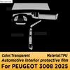 For PEUGEOT 3008 2025 Panel Navigation Screen Automotive Interior Protective Film Anti-Scratch Accessories