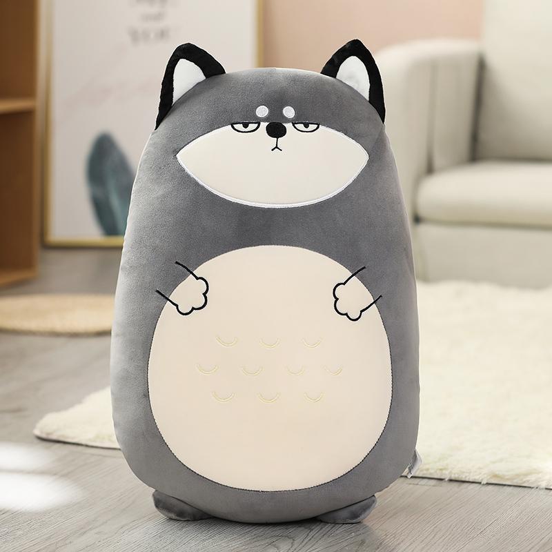 45~80cm Stuffed Cartoon Huggable Animal Doll Unicorn Dinosaur Pig Soft Plush Toy Lovely Buddy Kids Gift