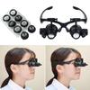 10X/15X/20X/25X LED Magnifier Glasses Magnifying Headband Eyewear for Reading Jewelers Watchmaker Repair Tools Magnifying Glass
