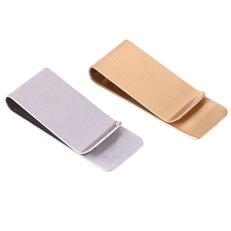 Slim Stainless Steel Men Purse Cash Money Clip Wallet Credit Card Holder