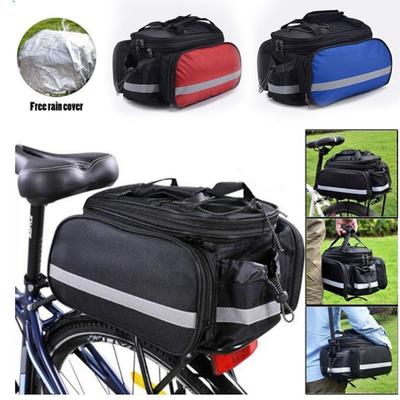 Bike/Bicycle Rack Bag For Trunk, Rear, Panniers, Bike Basket Storage Luggage Saddle Shoulder Bag 27L Maximum Capacity With Rain Cover
