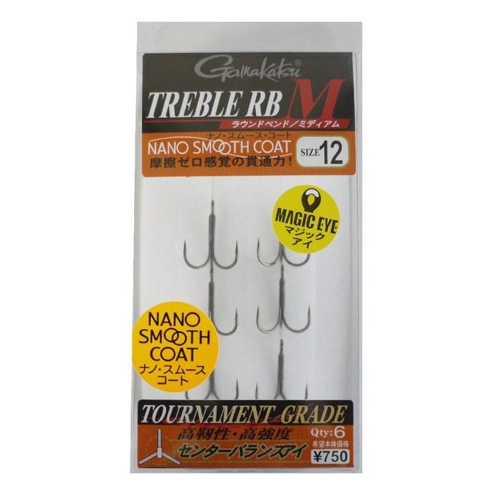 Gamakatsu Treble Hook RB-M (Nano Smooth Coat) #12 (6-count)
