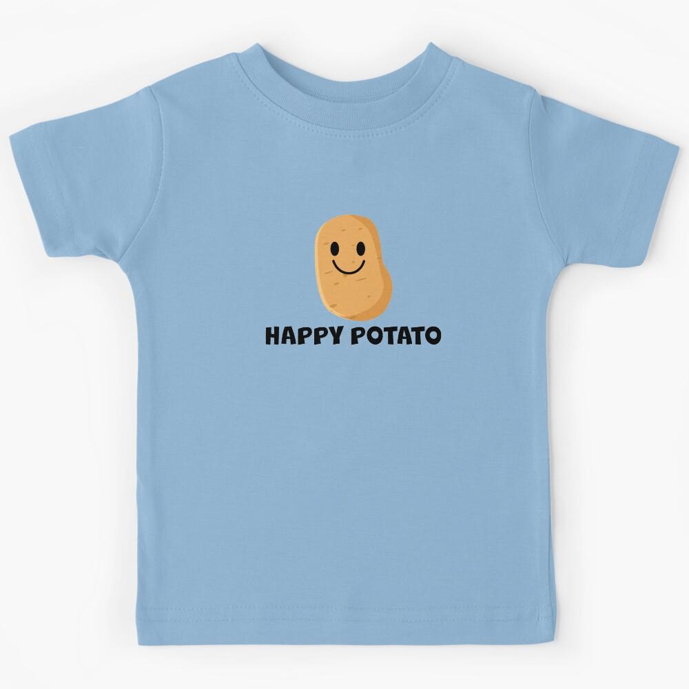 Happy Potato - Black Kids T-Shirt 140