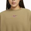 Nike Sweatshirts Women's Camel Crew Neck Moderate Regular DQ6845-258