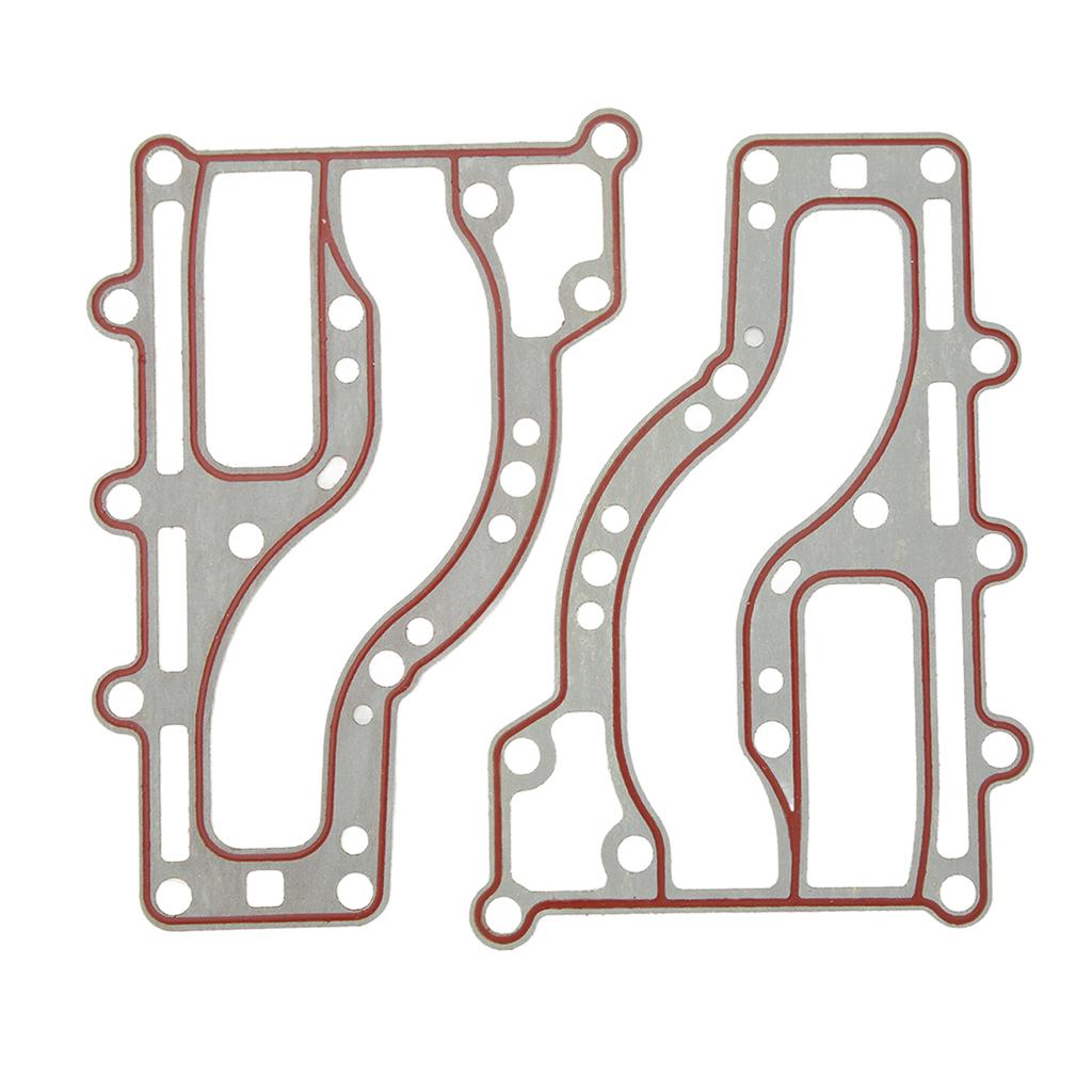 2 Peças Cobertura Interna de Escape de Motor de Popa Plástico 63V 41112 A0 Junta para Motor de Barco para Motor 2 Tempos 15HP
